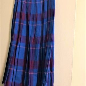 Vintage Rene Portier Wool Pleated Skirt